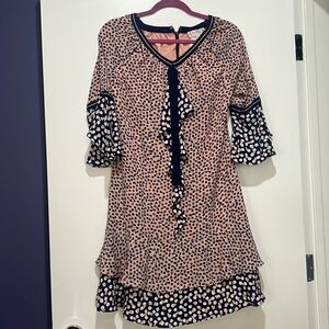 Adorable Nanette Laporte size 2 NWT flouncy funky fun dress hidden back zipper